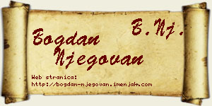 Bogdan Njegovan vizit kartica